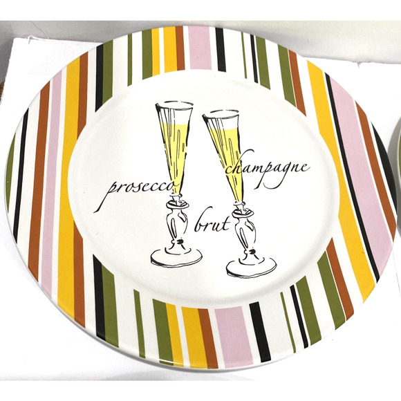 Rosanna Studio boxed plate set wines cocktails canape party buffet salad plates - Picture 6 of 9